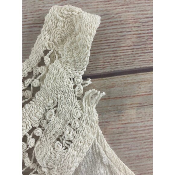 Anna Sui X O'Neill Ivory Elise Women's Crochet Tunic Dress - Medium - Picture 8 of 13